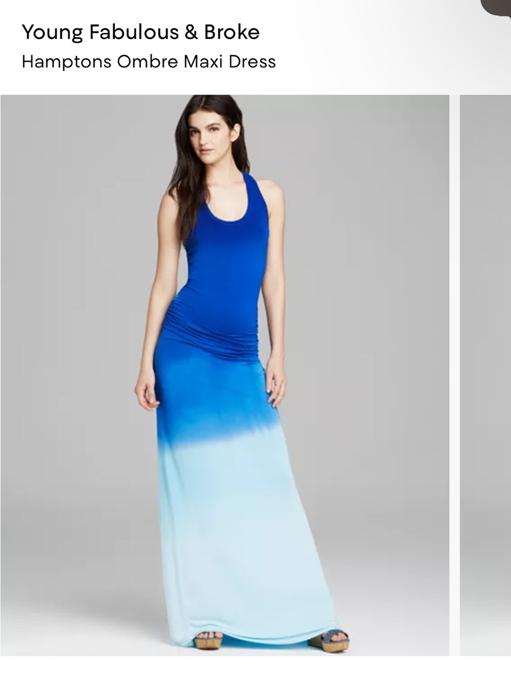YOUNG, FABULOUS & BROKE, the Hamptons ombre maxi dress!